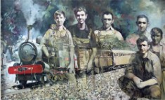 Homenaje al tren Xixarra